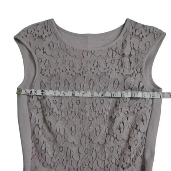 Marc Cain Lace Bodice Dress  Blush Pink Floral US Size 4 - Picture 14 of 15